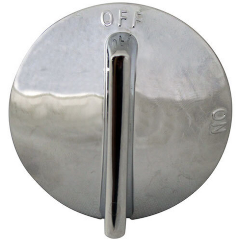 221464 AllPoints Foodservice Parts & Supplies  Valve Knob, Round, Chrome-Ea