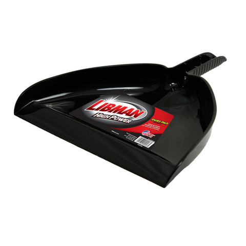 Libman Commercial 0928012 13 Inch Black Plastic Dust Pan