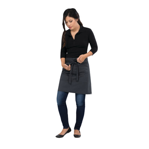 Chef Works F28 DGY0 Half Bistro Apron