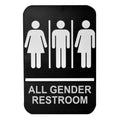 695652 Tablecraft 6" x 9" All Gender Restroom Symbol & Braille-Tablecraft Products