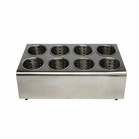 Libertyware SCH8 8-Hole Stainless Steel Flatware Dispenser