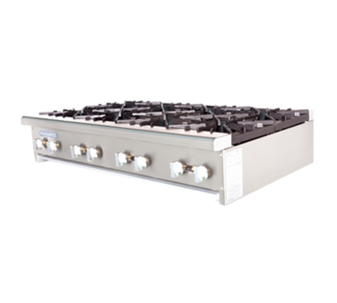 Turbo Air TAHP-48-8 Radiance 48 inch Countertop Gas Hot Plate, 8 Burners