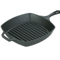 L8SGP3 Lodge 10-1/2" Pre-Seasoned Cast Iron Square Grill Pan-Lodge Manufacturing
