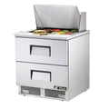 TFP-32-12M-D-2 True 32" 2-Drawer Refrigerated Sandwich/Salad Prep Table-True MFG Co.
