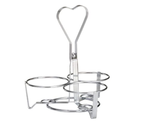 Tablecraft Products 1370R Syrup Dispenser Rack, Chrome Plated