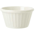 F-615-IV GET 1-1/2 oz. Ivory Fluted Ramekin -Each-GET ENTERPRISES