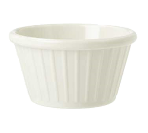 F-615-IV GET 1-1/2 oz. Ivory Fluted Ramekin -Each-GET ENTERPRISES
