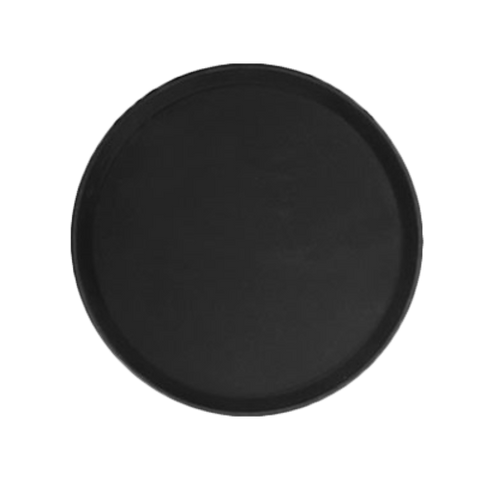 PLFT1400BK Thunder Group 14" Round Black Serving Tray