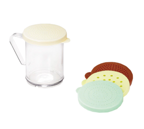 TableCraft 166F Plastic Dredge with Assorted Lids, Set of 3