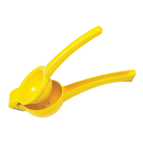Winco LS-9Y 8-3/4" Handheld Lemon Squeezer, Aluminum, Yellow