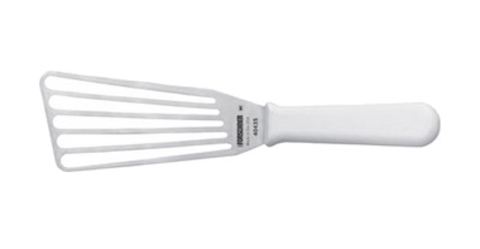 Victorinox 7.6259.13 Fish Turner - 3 in x 6 in Slotted Blade with White Polypropylene Handle