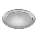 OPL-18 Winco 17-7/8" x 12-1/4" Oval Stainless Steel Platter-WINCO