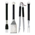 02466X Chef Master (4) Piece, Mr. Bar-B-Q® Finger Grip Bbq Tool Set - Set-CHEF MASTER