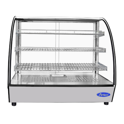 Atosa USA CHDC-44 Countertop Heated Curved Display Case, 4.4 Cu. Ft.