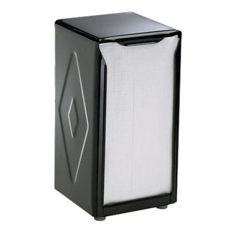 CFS Brands H900BK Classic Tabletop Tallfold Napkin Dispenser, Black