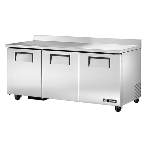 True Manufacturing TWT-72-HC 3-Section Worktop Refrigerator