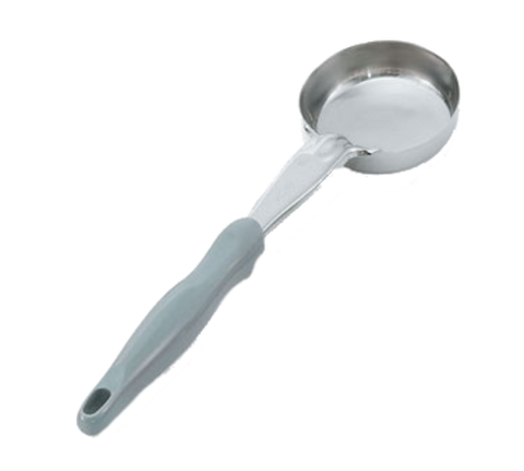 Vollrath 6433445 Jacob's Pride 4 oz. Gray Solid Round Spoodle Portion Spoon