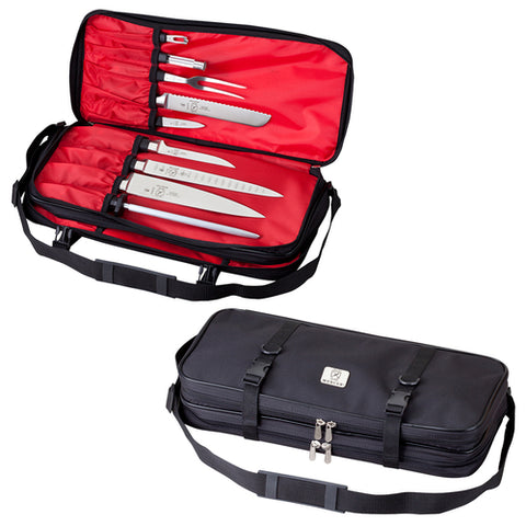 Mercer Culinary M30517M Double-Zip 17-Pocket Knife Case