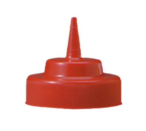 Tablecraft 63TK Red WideMouth Cone Tip Cap for 63mm Squeeze Bottles