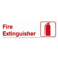 PLIS9316RD Thunder Group 9" x 3" Fire Extinguisher Information Sign-Thunder Group