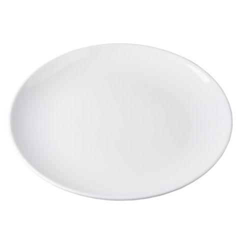 Tablecraft Products 11529 Sierra Collection Oval Melamine Serving Platter, White, 20" x 15-1/4"