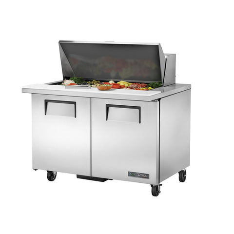 True Manufacturing TSSU-48-18M-B-HC 48" Mega-Top Sandwich/Salad Prep Table with Hydrocarbon Refrigerant