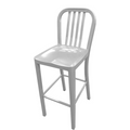 Slat back, Navy Series Barstool - Each-OAK STREET MANUFACTURING