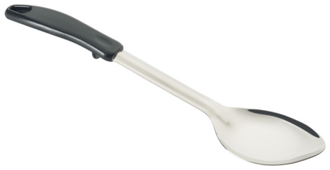 BHOP-13 Winco 13" Heavy-Duty Solid Basting Spoon w/ Hang Hook