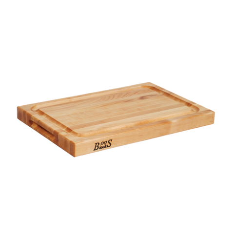 BBQBD John Boos 12" x 18" x 1-1/2" Thick Grooved Maple Cutting Board-JOHN BOOS & CO.