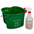 KP500 San Jamar Green Kleen-Pail Cleaning Caddy w/ 4 Qt. Pail & Spray Bottle-San Jamar use CFF Brands Vendor !!!!