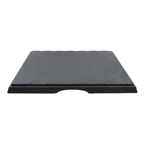 TableCraft Products MGD1616 Frostone 16" Square Faux Slate Melamine Display Tray