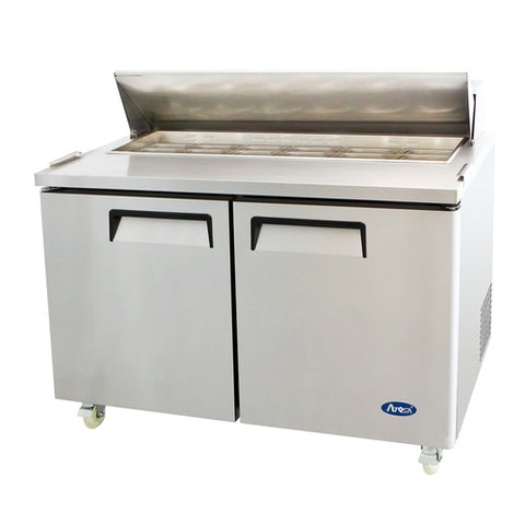 Atosa MSF8303GR 60" 2-Section Refrigerated Standard Top Sandwich Prep Table