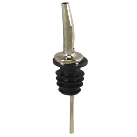 285-50 Spill Stop Chrome Tapered Pourer w/ Poly-Kork-SPILL-STOP