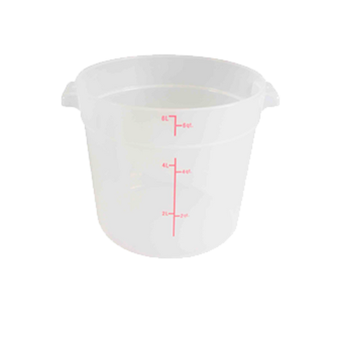 PLRFT306TL Thunder Group 6 Qt. Translucent Round Food Storage Container