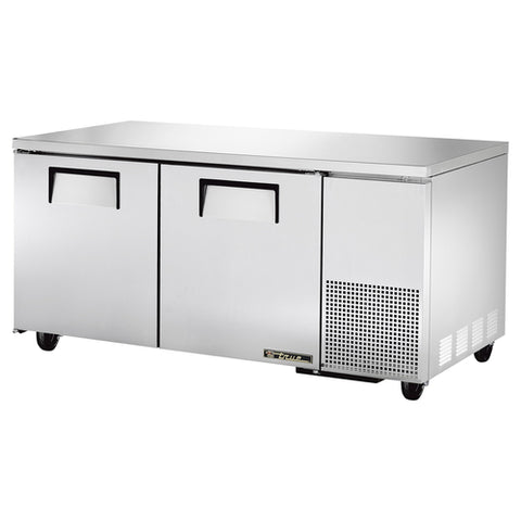True Manufacturing TUC-67-HC 67 1/4" 2-Door Undercounter Refrigerator with Hydrocarbon Refrigerant