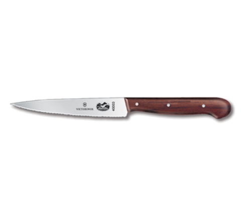 5.2030.12-X3  Victorinox 4-3/4" Serrated Edge Utility/Vegetable Knife w/ Rosewood Handle