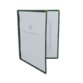 PLMENU-2GR Thunder Group 8-1/2" x 11" Green 2 Pocket Menu Cover-Thunder Group