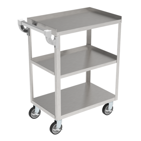 GSW USA C-3222 Stainless Steel 3-Tier Medium Bus Cart