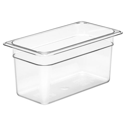 Cambro 36CW135 Camwear Clear Polycarbonate 1/3 Size x 6" D Food Pan