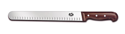 7.6059.12  Victorinox 14" Granton Edge Straight Slicer Knife w/ Rosewood Handle