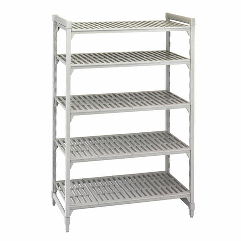 Cambro CPU244872V5480 Camshelving Premium 5-Shelf Vented Starter Shelving Unit, 24" x 48" x 72"