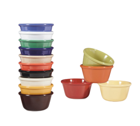 G.E.T. Enterprises RM-388-BR 3 oz. Brown Smooth Melamine Ramekin