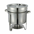 211 Winco 11 qt. Stainless Steel Soup Warmer-WINCO