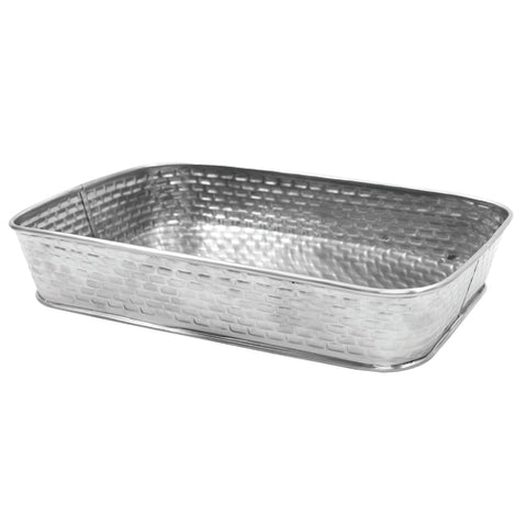 GPSS90 Tablecraft 9-1/2" x 6-1/2" Rectangular Stainless Steel Serving Platter