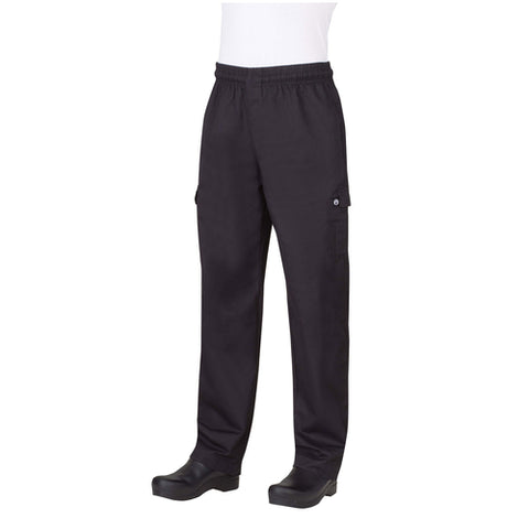 PC001BLKXL Chef Works Men's Slimmer Fit Cargo Pants-CHEF WORKS