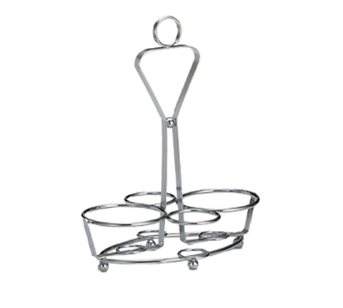 Tablecraft Products 260R Chrome Plated Round Condiment Combo Rack