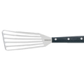 4690BW Mundial Stainless Steel Slotted Fish Turner w/ Black Wood Handle-Mundial