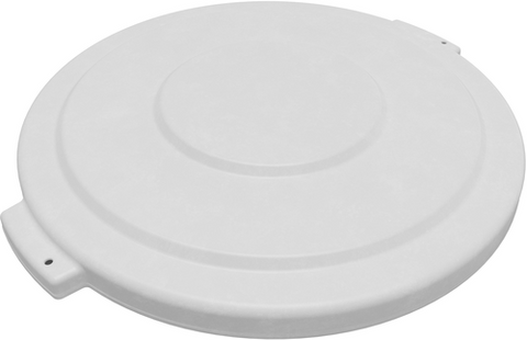 CFS Brands 84103302 Bronco Round Waste Bin Lid for 32 Gallon Container, White