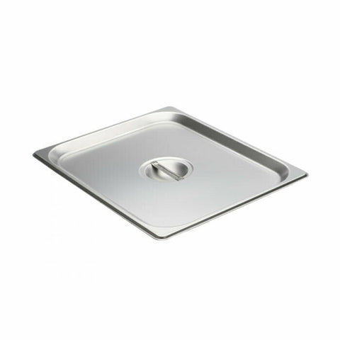Libertyware 5120 Half Size Stainless Steel Steam Table Pan Cover, Flat Solid with Handle