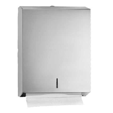 Alpine Industries ALP480-ECO-TBLK Trifold/C-Fold Paper Towel Dispenser, Transparent Black